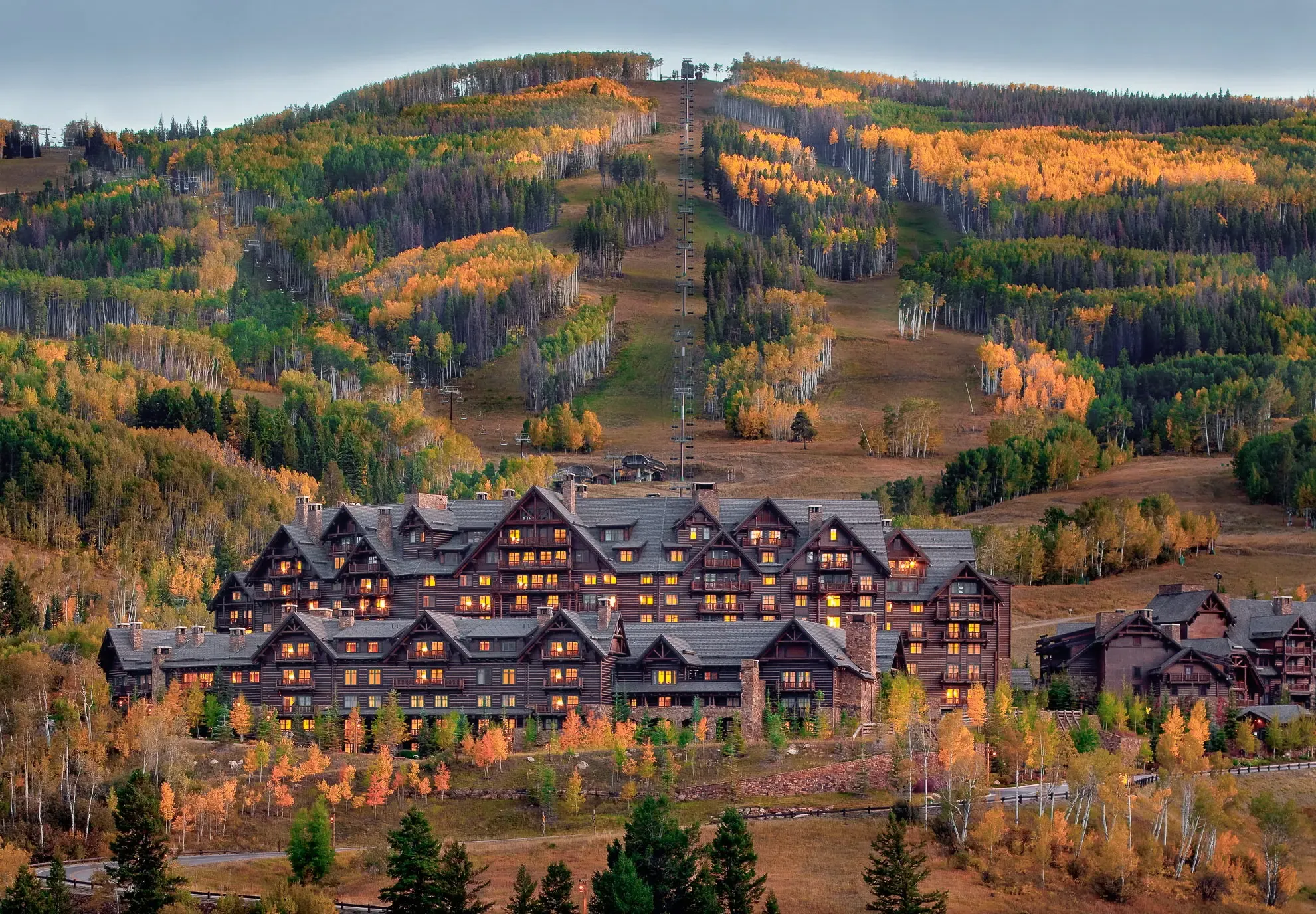 The Ritz-Carlton, Bachelor Gulch among the autumn aspens
